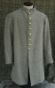 Single Breasted Frock Coat with Machine Top Stitching